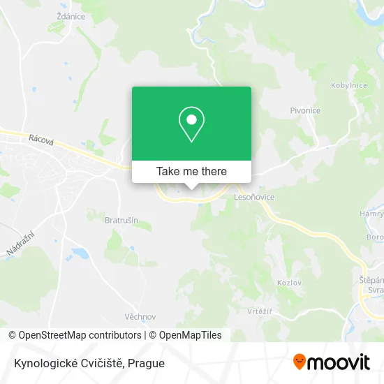 Kynologické Cvičiště map