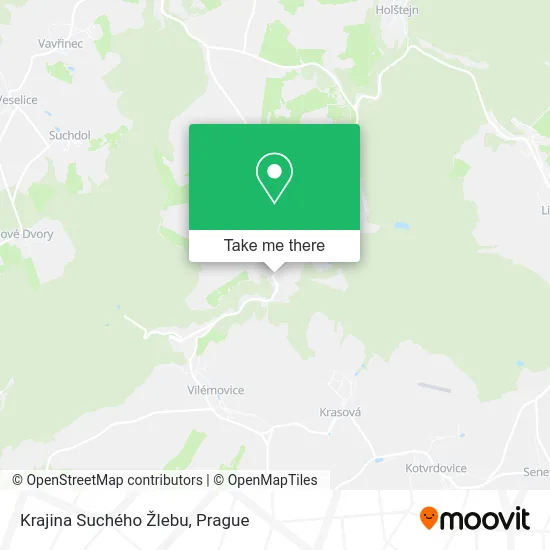 Карта Krajina Suchého Žlebu