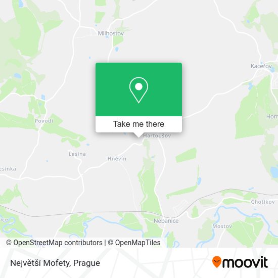 Největší Mofety map