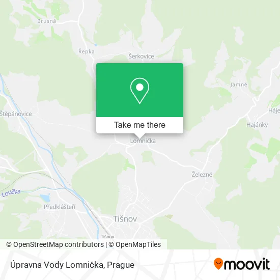 Карта Úpravna Vody Lomnička
