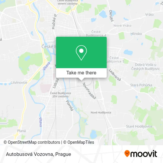 Карта Autobusová Vozovna
