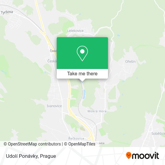Udolí Ponávky map