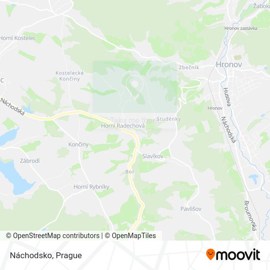 Náchodsko map