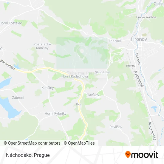 Карта Náchodsko