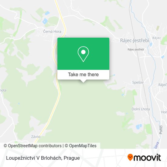 Loupežnictví V Brlohách map