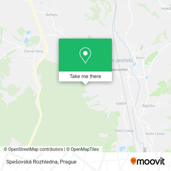 Spešovská Rozhledna map