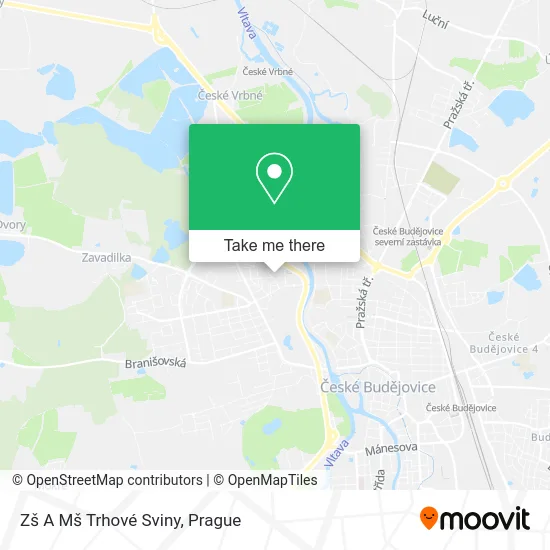 Карта Zš A Mš Trhové Sviny