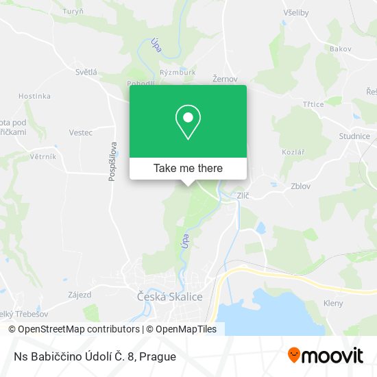 Ns Babiččino Údolí Č. 8 map