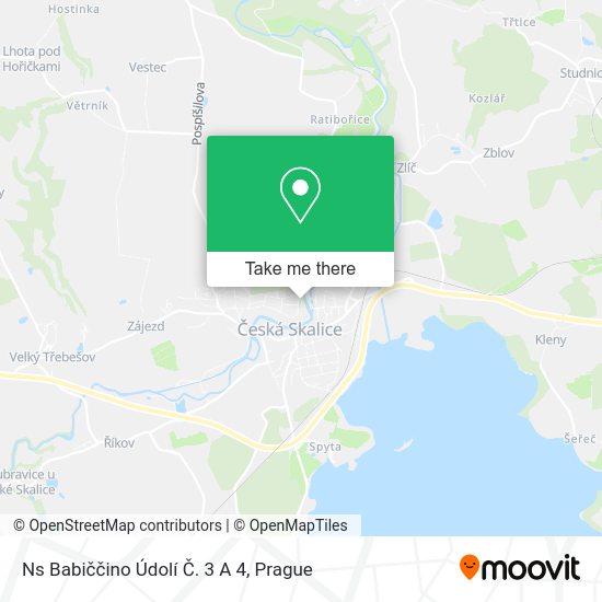 Ns Babiččino Údolí Č. 3 A 4 map