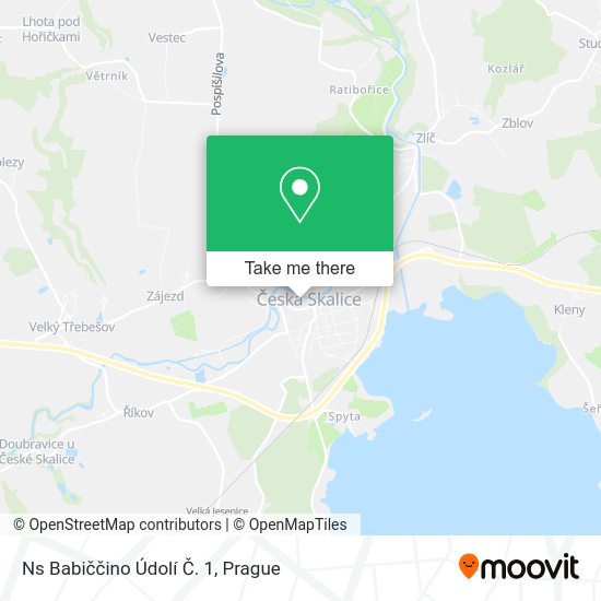 Ns Babiččino Údolí Č. 1 map