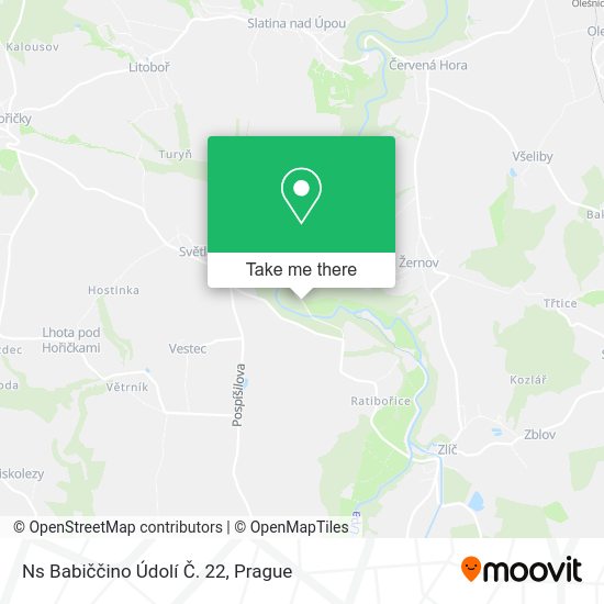 Ns Babiččino Údolí Č. 22 map