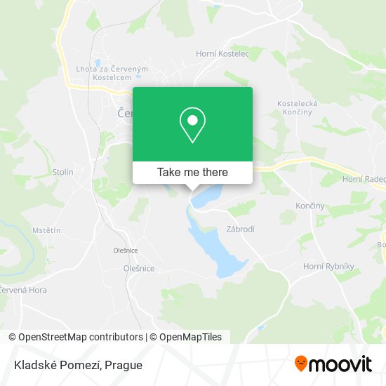 Kladské Pomezí map