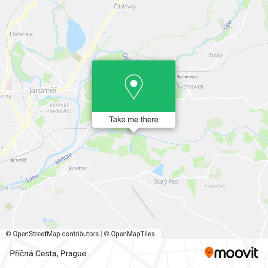 Příčná Cesta map