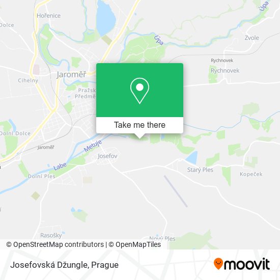 Josefovská Džungle map