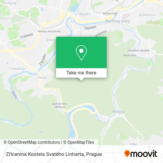 Zřícenina Kostela Svatého Linharta map