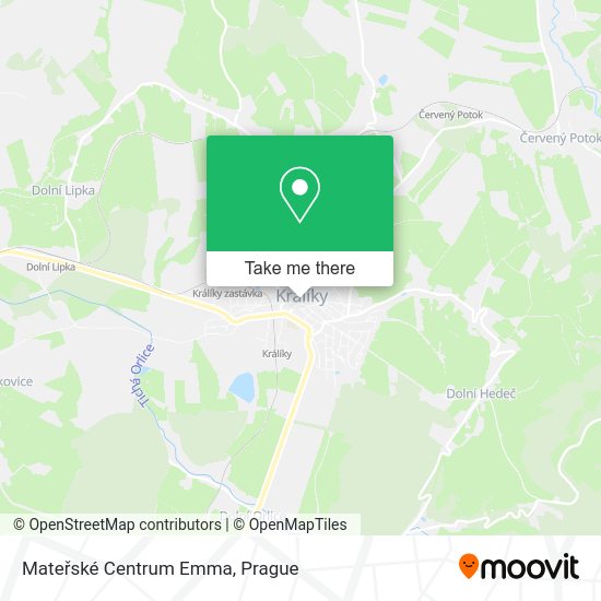 Mateřské Centrum Emma map