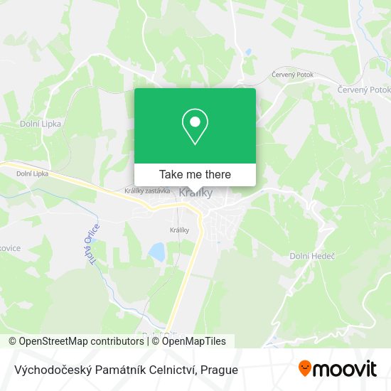 Východočeský Památník Celnictví map