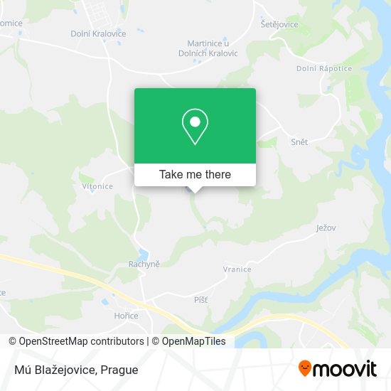 Карта Mú Blažejovice