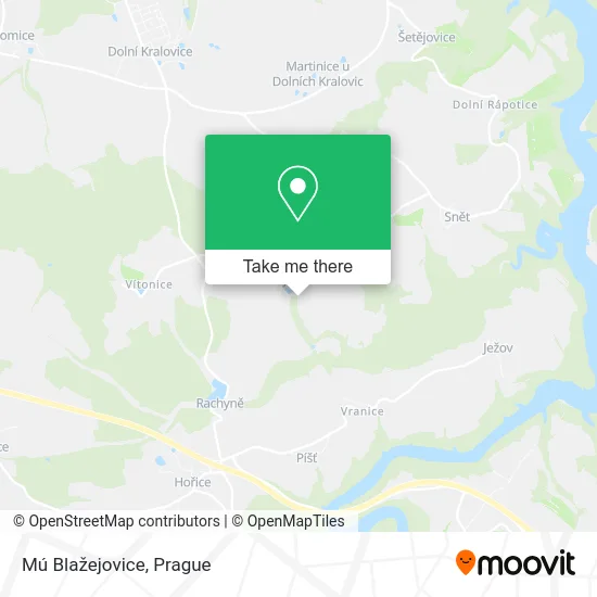 Карта Mú Blažejovice