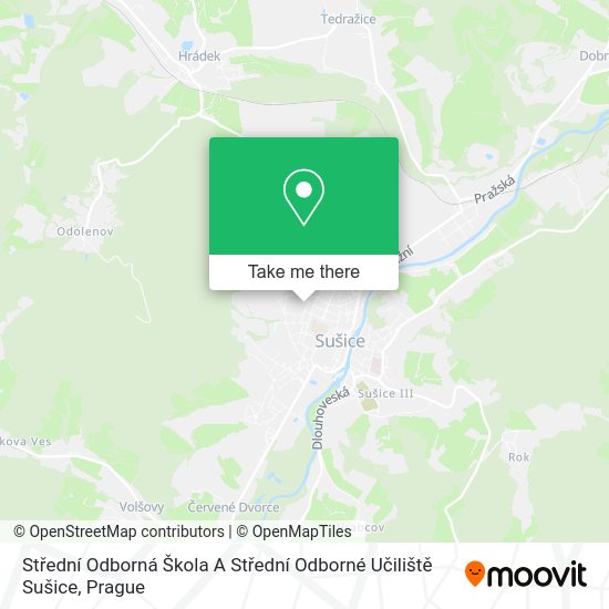 Střední Odborná Škola A Střední Odborné Učiliště Sušice map