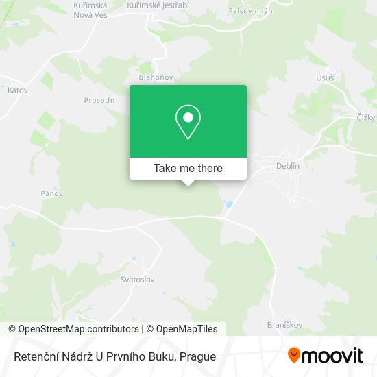 Retenční Nádrž U Prvního Buku map