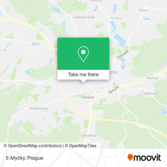 E-Myčky map