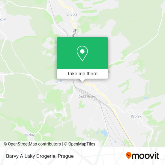 Карта Barvy A Laky Drogerie