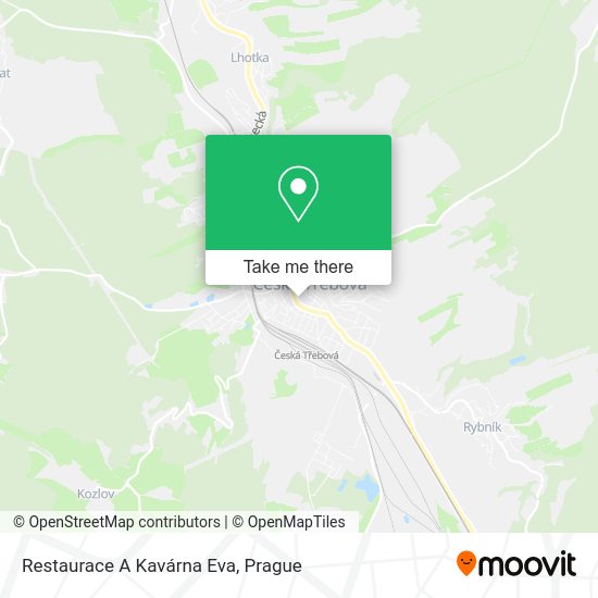 Restaurace A Kavárna Eva map