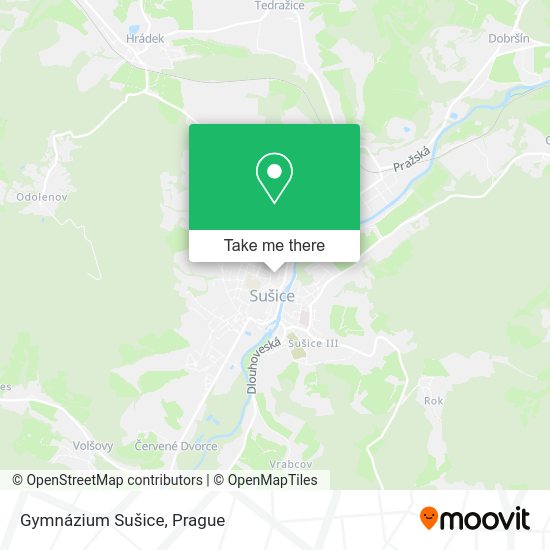 Gymnázium Sušice map
