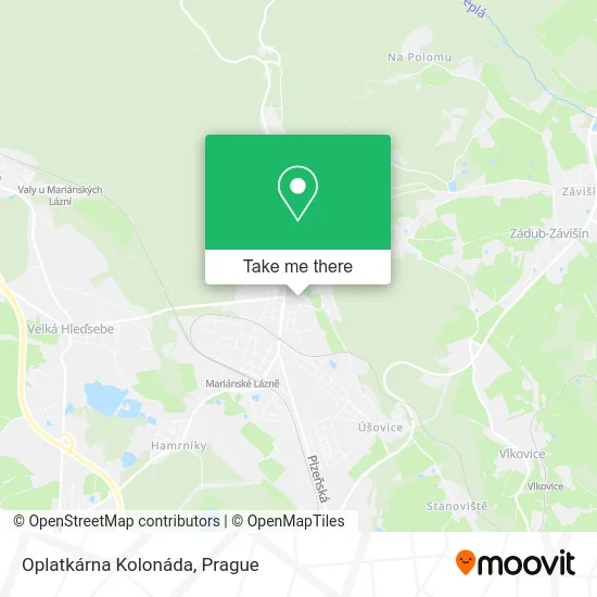 Карта Oplatkárna Kolonáda