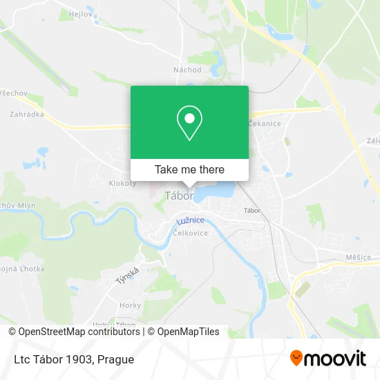 Карта Ltc Tábor 1903
