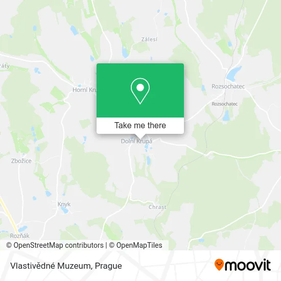 Карта Vlastivědné Muzeum