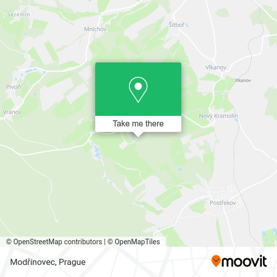 Modřínovec map