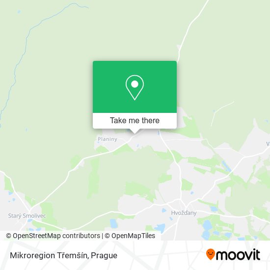 Mikroregion Třemšín map