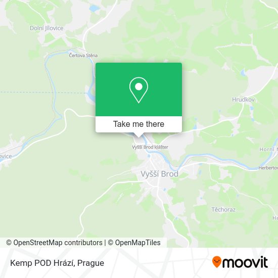Kemp POD Hrází map