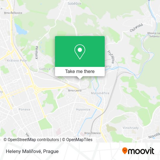 Heleny Malířové map
