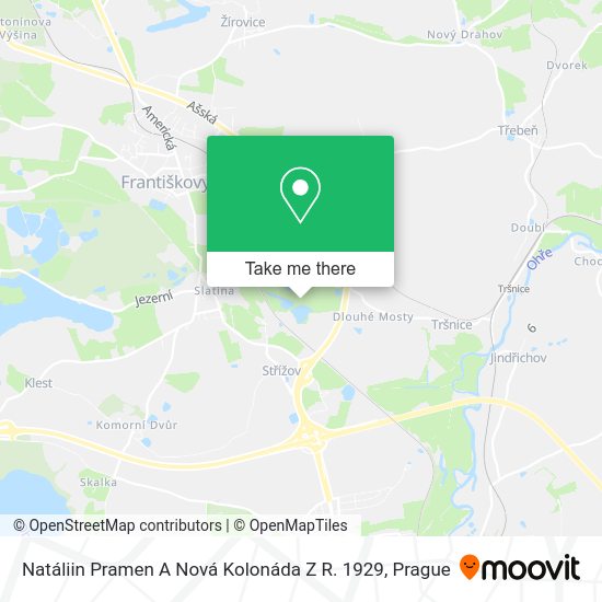 Natáliin Pramen A Nová Kolonáda Z R. 1929 map