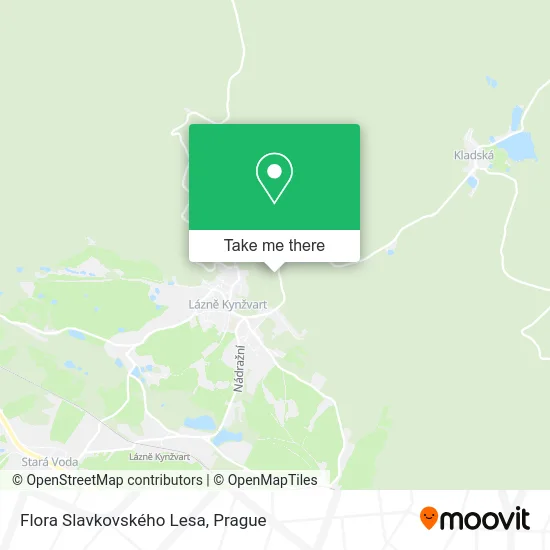 Карта Flora Slavkovského Lesa