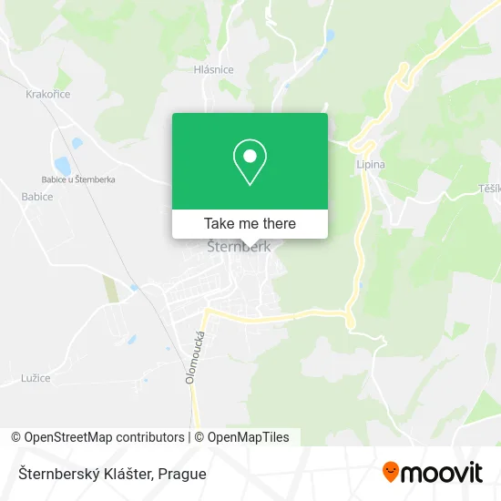 Карта Šternberský Klášter