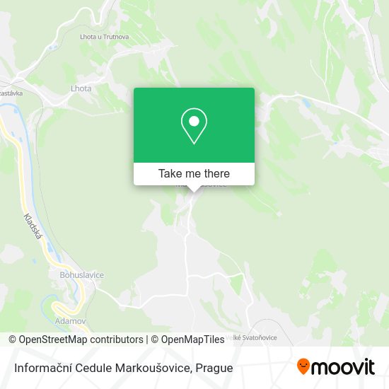 Informační Cedule Markoušovice map