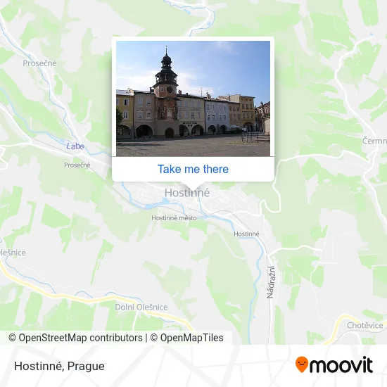 Карта Hostinné