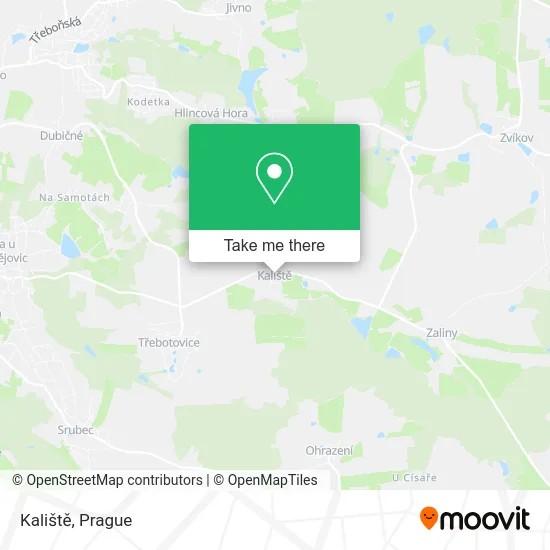 Карта Kaliště