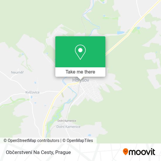 Občerstvení Na Cesty map