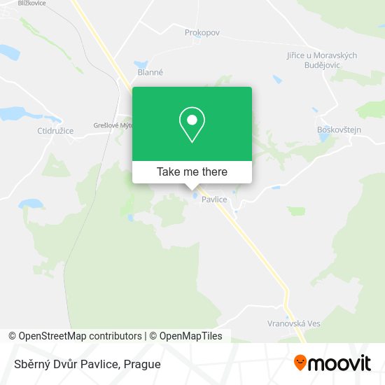 Sběrný Dvůr Pavlice map