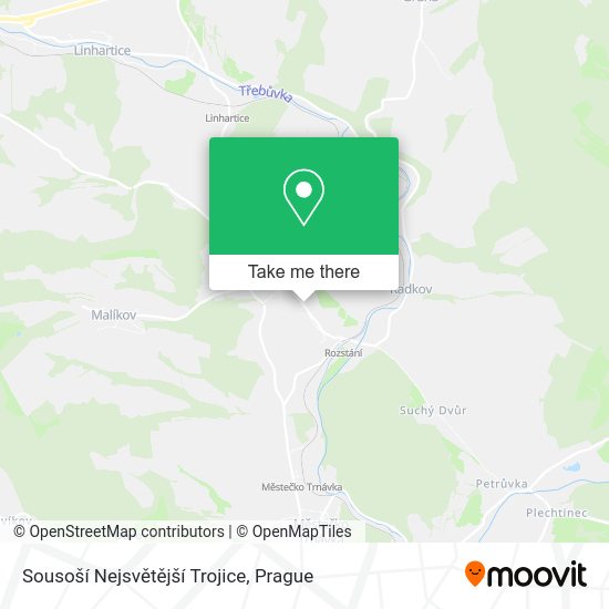 Sousoší Nejsvětější Trojice map