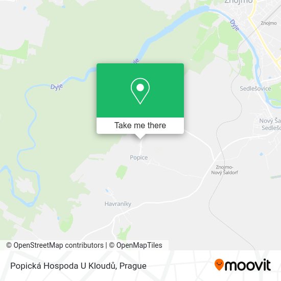 Карта Popická Hospoda U Kloudů