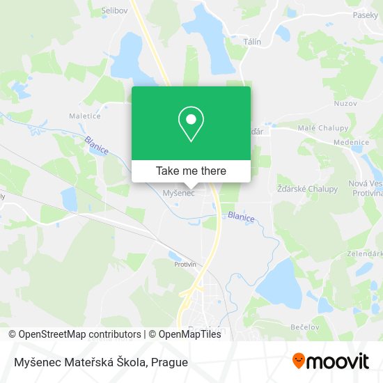 Myšenec Mateřská Škola map