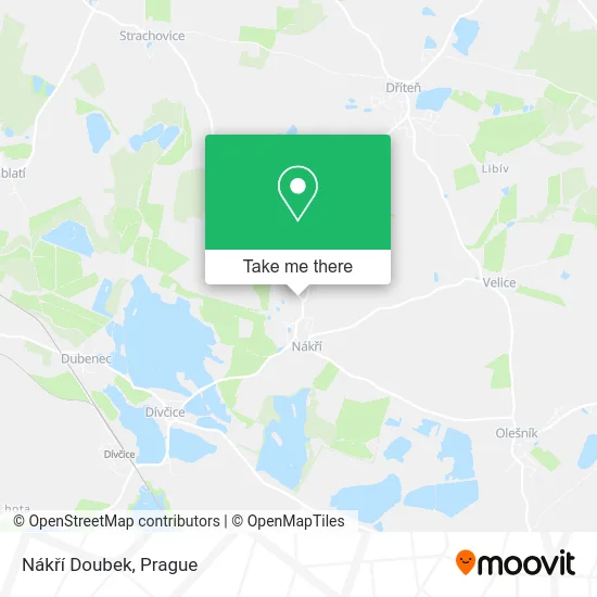 Карта Nákří Doubek