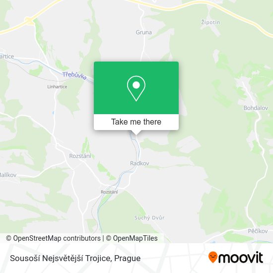 Sousoší Nejsvětější Trojice map