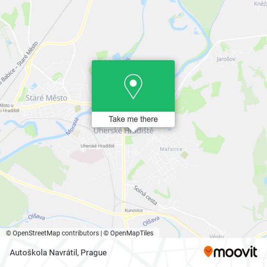 Карта Autoškola Navrátil